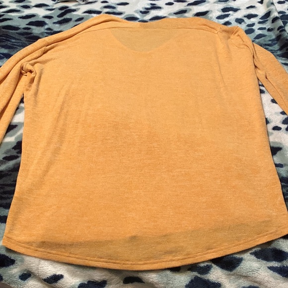 Tickled Teal mustard yellow sweater NWOT XL - Picture 8 of 12